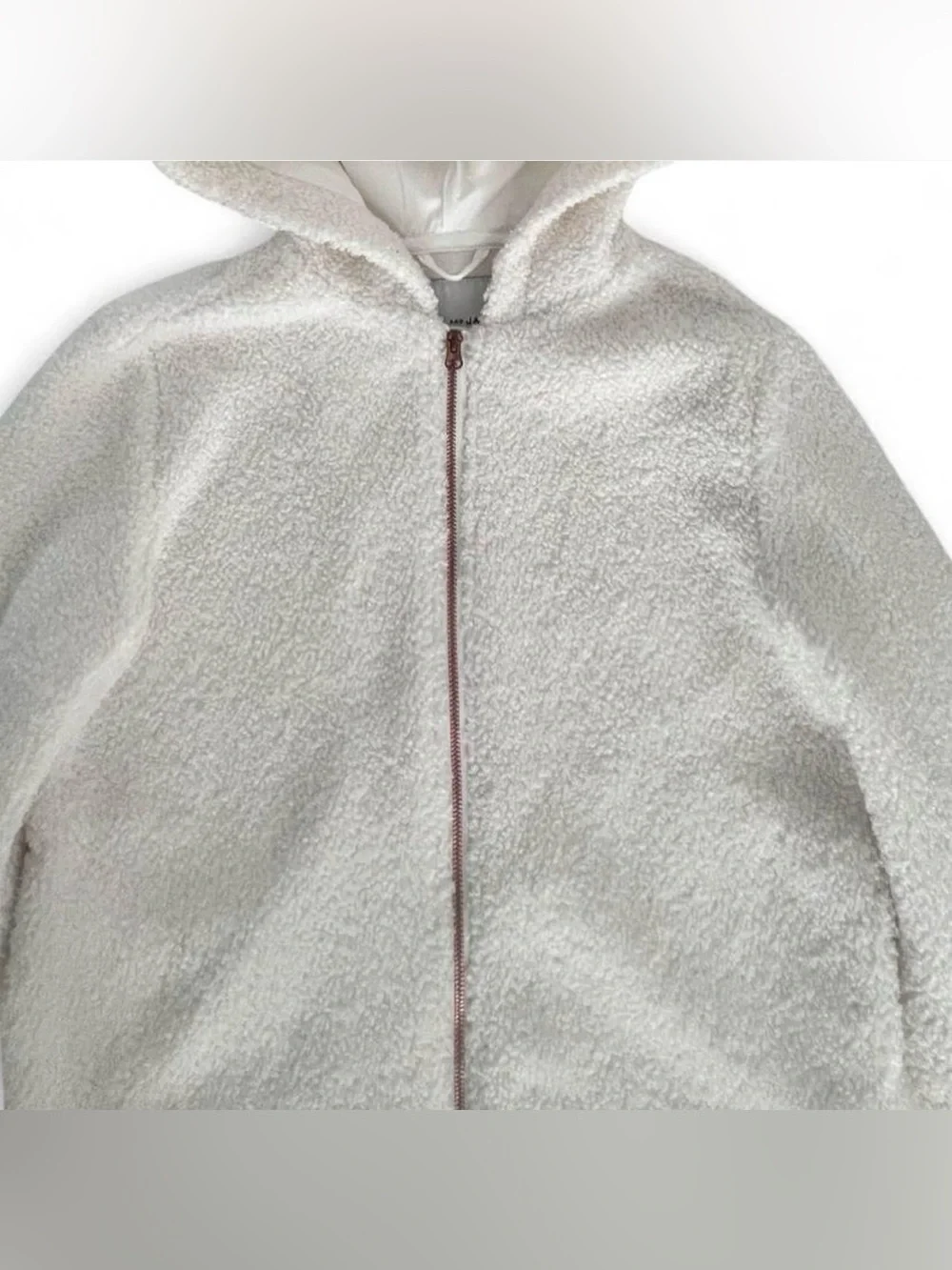 Janie and Jack Sherpa Hooded Jacket Sz 10/12